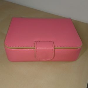 Baekgaard Pink Jewelry Case w/ Lime Trim